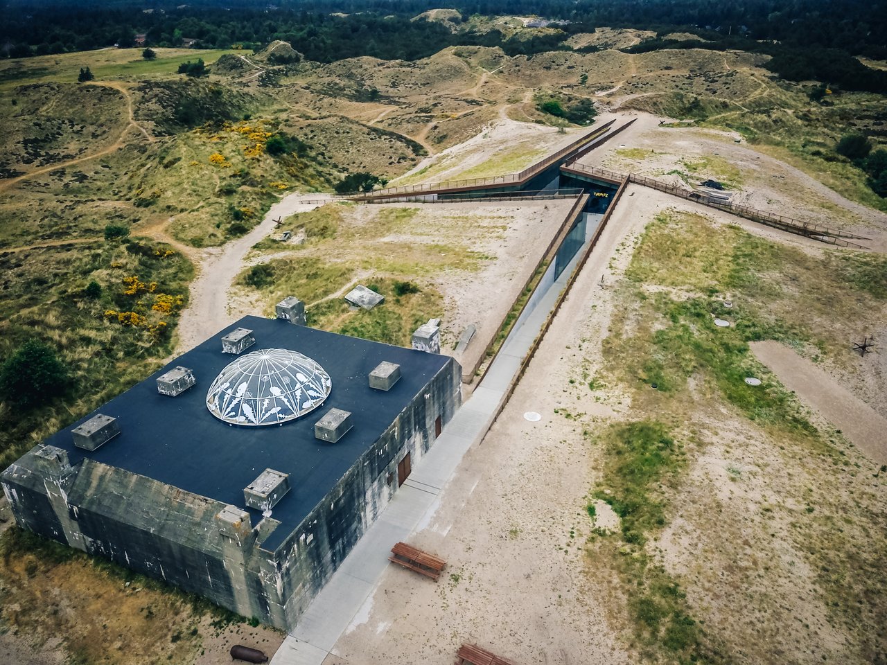 Tirpitz museum med kanonstilling